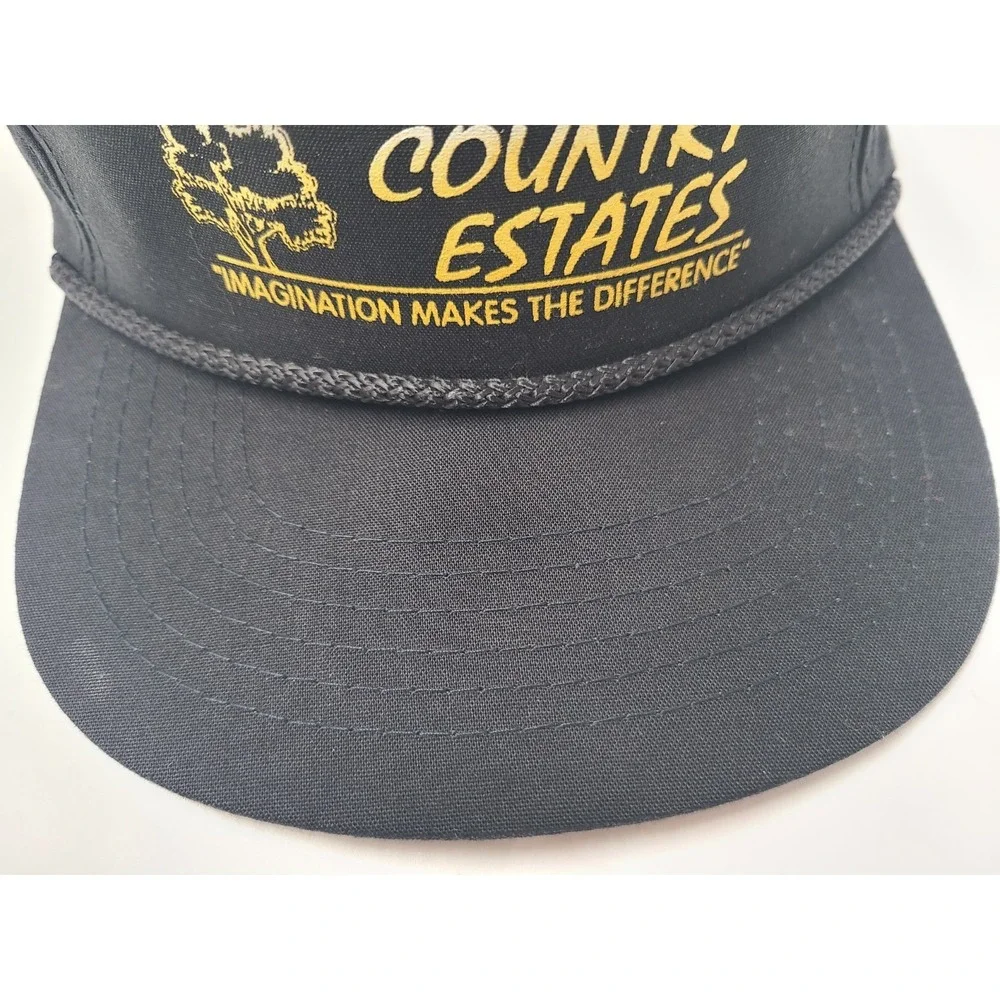 Vintage‎ North Woods Country Estates Missouri Ozarks USA Rope Snapback Hat Cap